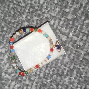All seeing Eye bracelet multicolored protection
